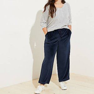 THE softest velour navy blue lounge pants XXL Loft